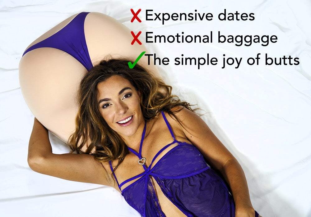 Nothing is like the real thing... but our pillow is less expensive 🍑