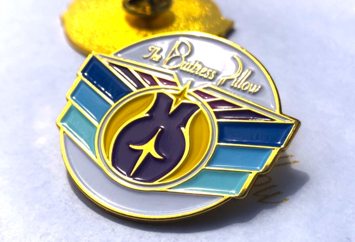 Buttress Pillow Booty butt blog Enamel Pin